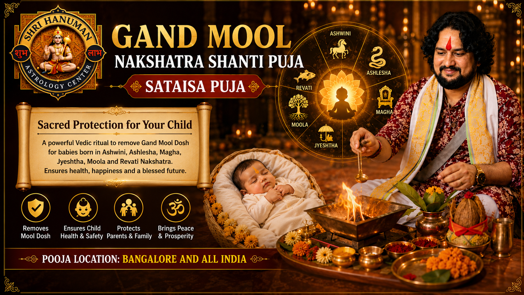 Gand Mool Nakshatra Puja